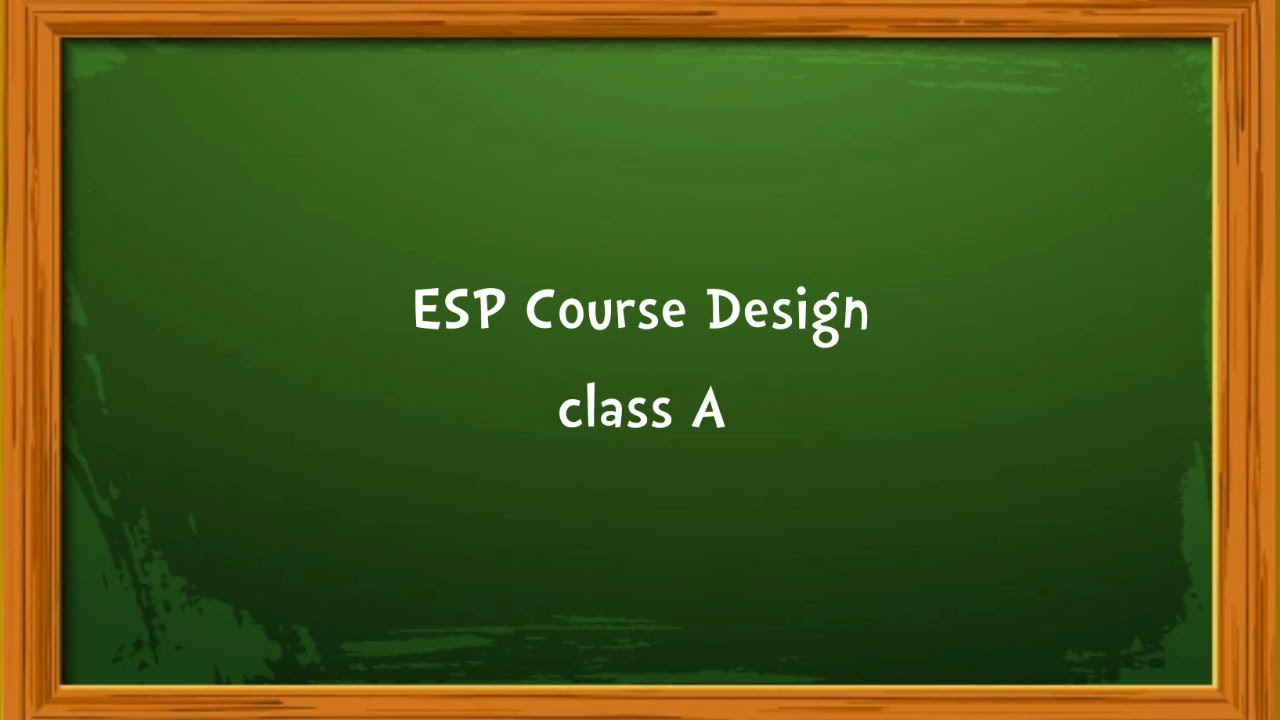 The Origin of ESP (ESP Course and Objectives) ESP Course Design class A YouTube