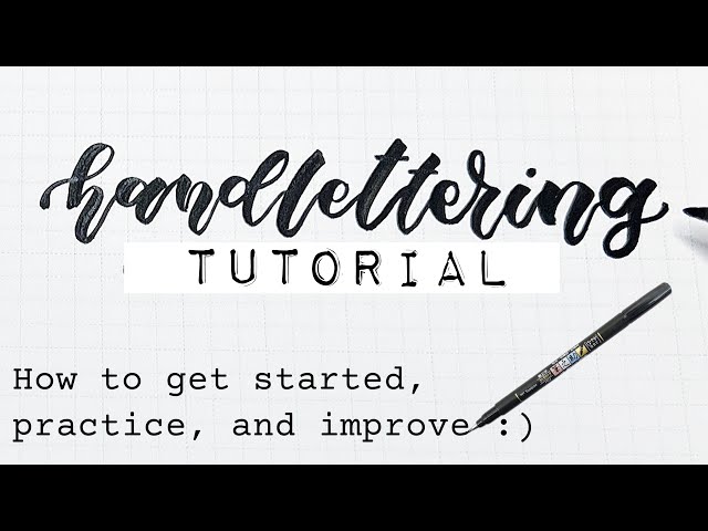 Hand lettering for beginners - Tips before you start • Affinity Grove