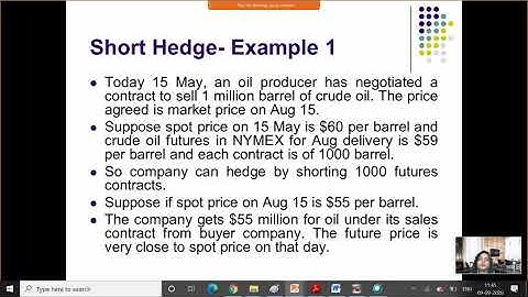Hedging Strategies using Futures Contracts
