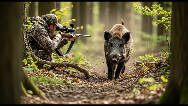Heart-Stopping Wild Boar Attack in Forest | Real Survival Hunting Moments