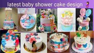 baby shower cake design🤰 baby shower cake | latest baby shower cake👣 parents to be cake design