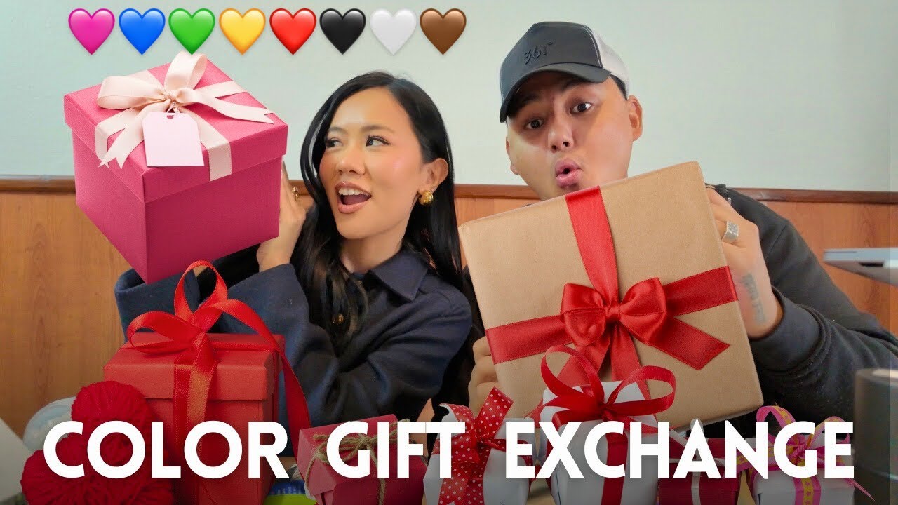 COLOR Gift Exchange Challenge with My Boyfriend 😳💝 | Nepali Couple
