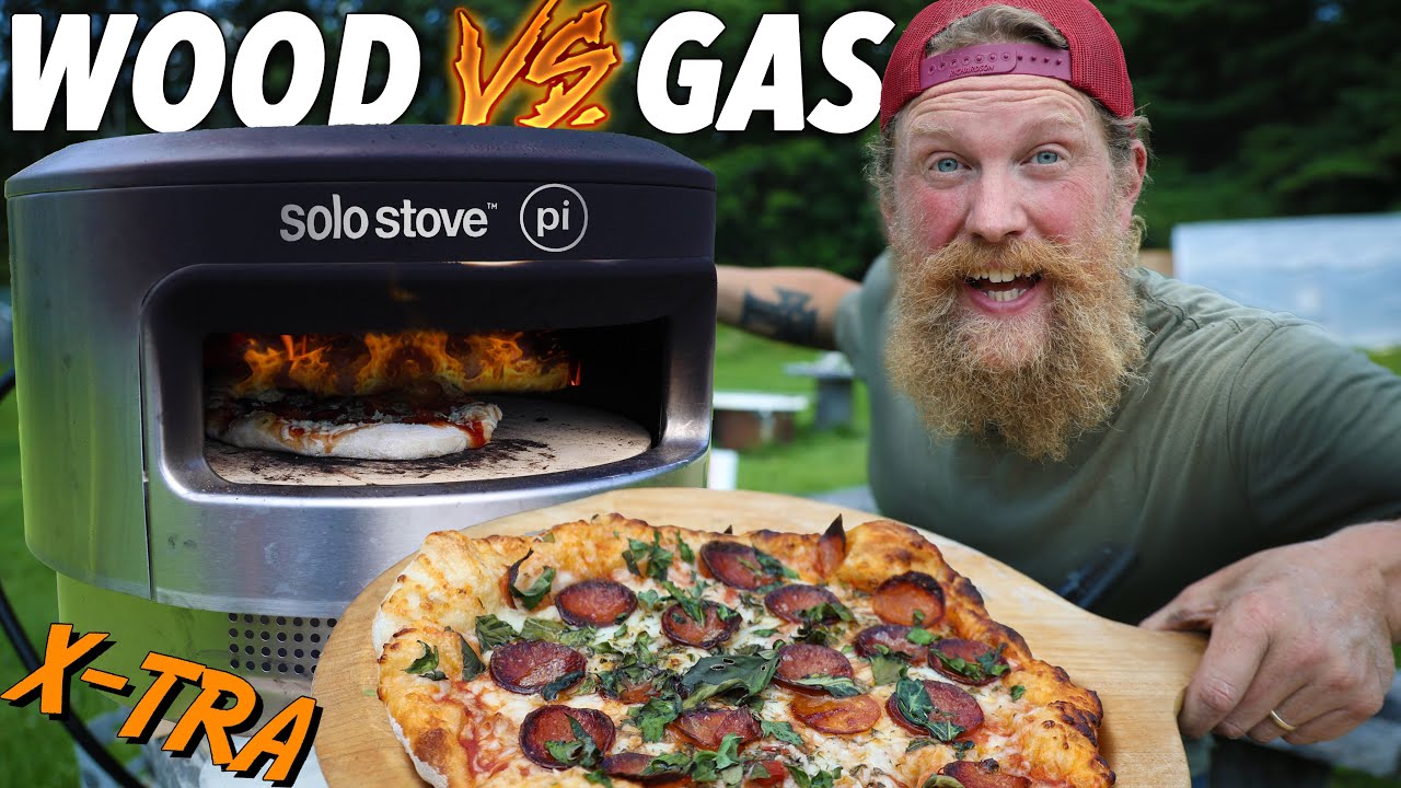 Solo Stove Pi Pizza Oven Wood VS. Gas - YouTube