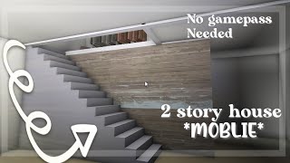 HOW TO BUILD A HOLE TO GET UPSTAIRS | WITHOUT GAMEPASS (MOBLIE/IPad)