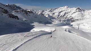 Monterosa ski - riding down from Passo Salati (2971m) to Gabiet (2318m) with a Staaker drone screenshot 5