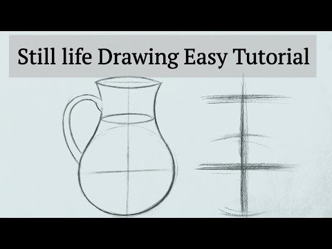 Still Life Drawing for beginners How to draw Still Life drawing easy Basics Tutorial with pencil