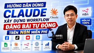 Hướng dẫn dùng Claude xây dựng Workflow đăng bài tự động trên N8N miễn phí | Lê Đức Nam Ai Agent