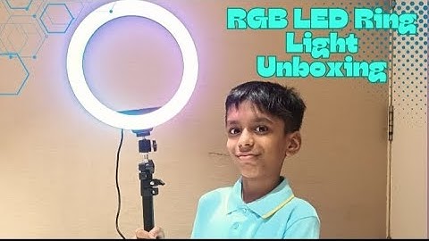 #RGB LED RING LIGHT#RING LIGHT FOR VIDEO RECORDING #unboxing VIDEO RECORDING