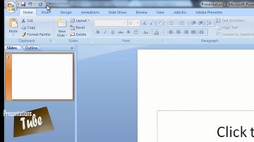 Presentations Tube Lesson 1 : The User Interface of Microsoft PowerPoint