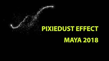 Maya Dynamics FX Tutorial - Pixie Dust, Gold Dust like particle effect using nDynamics in  Maya 2018