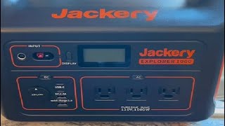 Jackery Explorer 1000 Portable Power Station, 1002Wh Capacity with 3x1000W AC Outlets Review by One 2 Try 59 views 1 month ago 2 minutes, 50 seconds