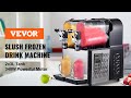 Vevor commercial slushy machine home slush frozen drink machine with automatic clean