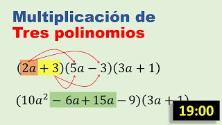 Multiplicacion de tres polinomios