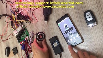 mobile app setting connect your smart phone with gps module and gsm card