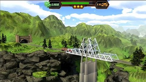 Level 25 | Bridge Construction Simulator | Walkthrough Solution | The Games