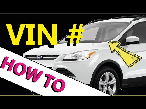 Where is my VIN??? Locations on your Vehicle: HOW TO ESCAPE