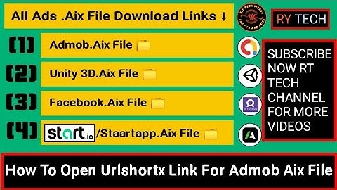 How To Download Admob Extension | How To Open Urlshortx Link For Admob aix file