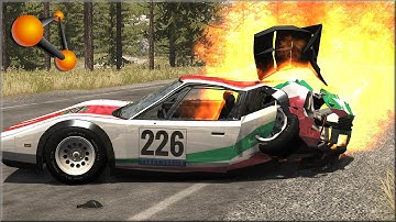 BeamNG.Drive Rally - Racing Crashes and Fails #2 - Insanegaz