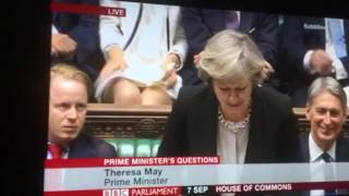 Sharon Stone moment on Prime Minister's Question Time.