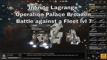 Infinite Lagrange - Operation Palace Broaden (Battle against a Fleet lvl 7)