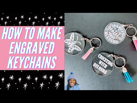 CRICUT MAKER FOR BEGINNERS HOW TO ENGRAVE AND FILL ACRYLIC KEYCHAINS WITH CRICUT MAKER