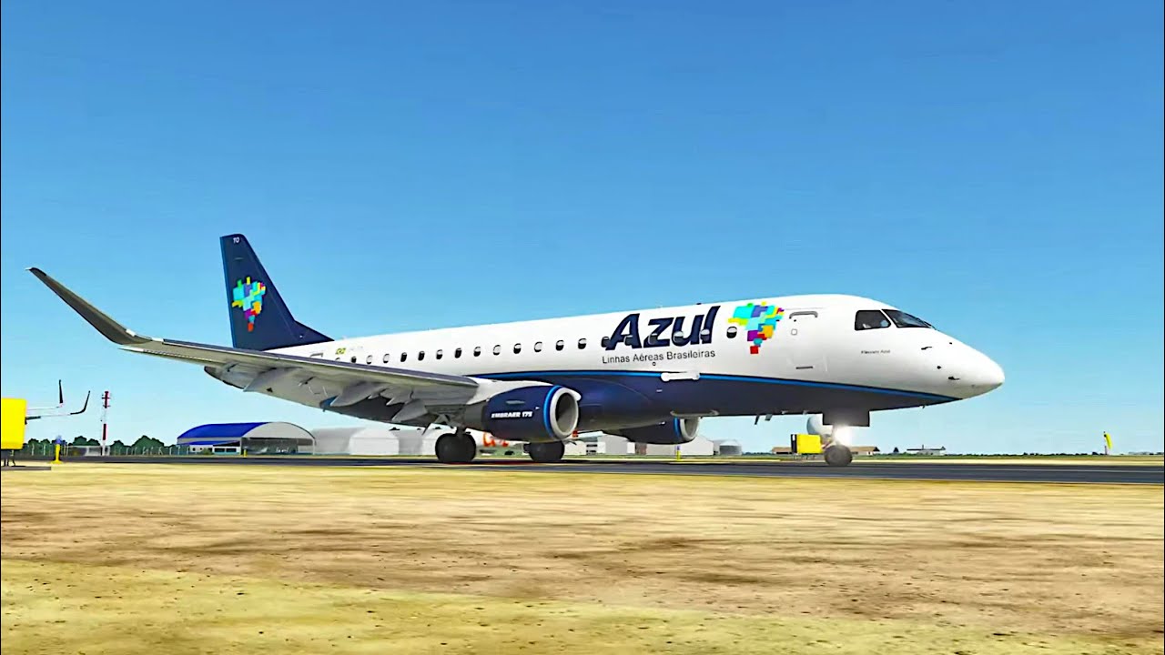 FLIGHT SIMULATOR 2020 | DECOLAGEM em SINOP de EMBRAER E175 da AZUL 🛫 ...