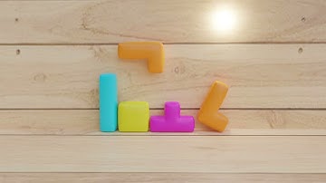 Soft Body/Cloth Tetris v1 | Blender | Random animator