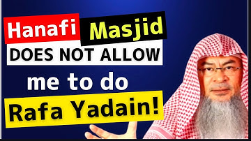 Hanafi Masjid does not allow me to make Rafa ul Yadain, should I pray there or not? |Assim AlHakeem
