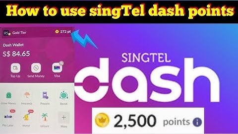 How to use singTel dash points | singTel dash | How to use points in singTel dash