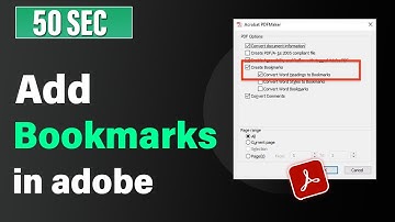 Add bookmarks to pdf | How to add bookmark in adobe acrobat