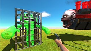 Fps And Choo Choo Charles Rescue Jumbo Josh - Animal Revolt Battle Simulator