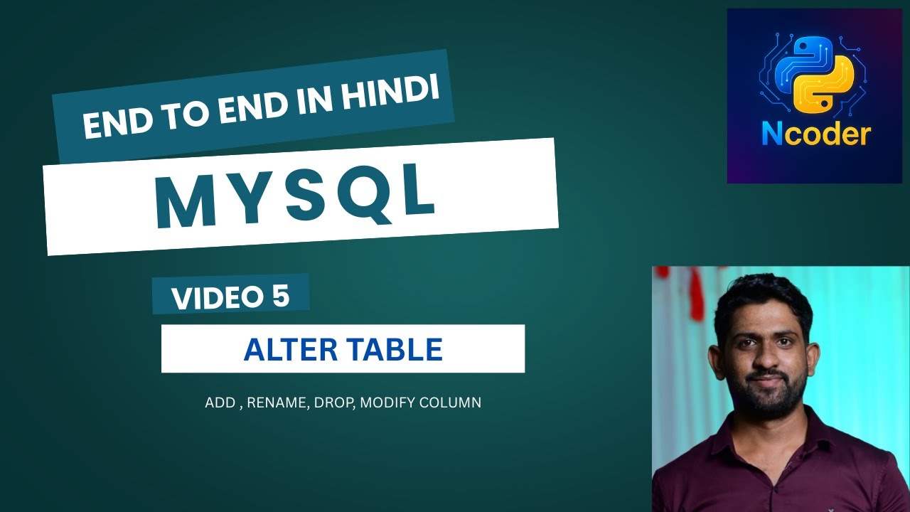 V5 Alter table in mysql l easy explain l en to en mysql - YouTube