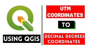 How to convert UTM to Latitude Longitude Coordinates | Degrees Coordinates (QGIS Tutorial)