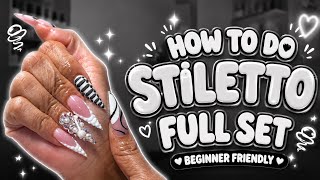 NAIL CLASS IS IN SESSION | STILETTO EDITION 💅🏽 📝 