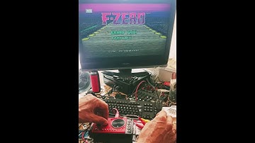 Mixdeck into AV glitch mixer by Psychiceyeclix #theremin #videoart #glitch #videoart #fzero #gaming