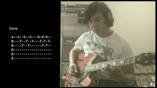 Nunca Es Nunca - Siddhartha Tabs+Cover (Versión en vivo) tutorial guitarra eléctrica chords