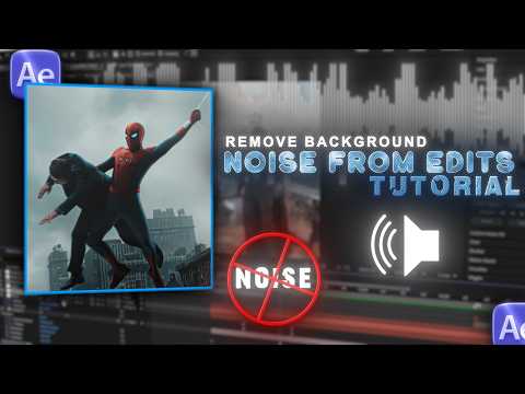 How To Remove Noise From Edits | Editing Tutorial