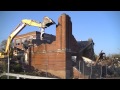 Shelby High School Auditorium demolition, October 18, 2013