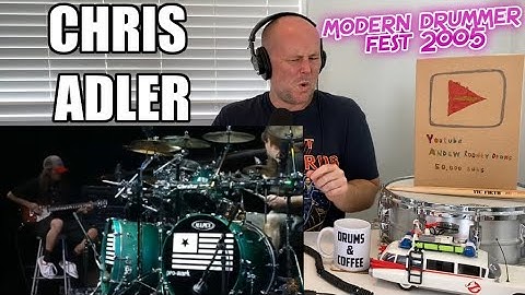 Drum Teacher Reacts: CHRIS ADLER 