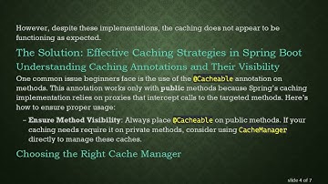 How to Effectively Use Java Spring Boot Caching for Improved Application Performance
