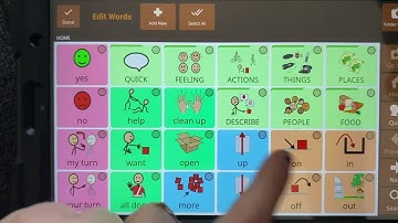 Avaz: editing main page (move button, hide button, delete button, organize page)