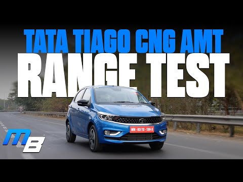 Tata Tiago CNG AMT - Range Test & 0-100 Test | MotorBeam