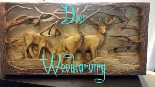 My etsy store https://www.etsy.com/shop/SwartwoodArtwood?ref=seller-pla... Hand carved woodcarving of some deer 