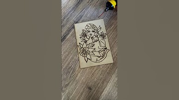 a cat lover 🐾 #pyrography #woodworking #pirografia #art
