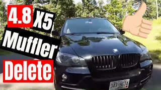 BMW X5 4.8I (Muffler delete)