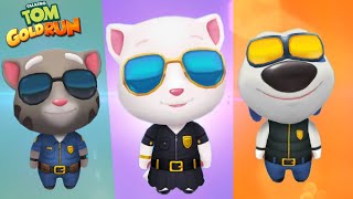 Police Tom Vs Agent Angela Vs Agent Hank - Christmas Update 2022 - Talking Tom D Run