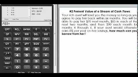 Find Present Value Using Cash Flow Register (4.1.3)