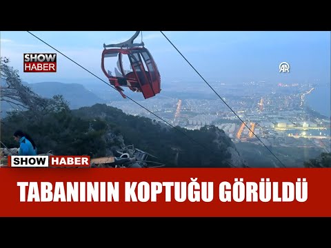 Antalya'da teleferik kabini düştü