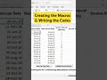How to create macros & write vba codes