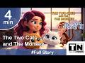The Two Cats and The Monkey | Tiny Tots Network – Moral Story YT
